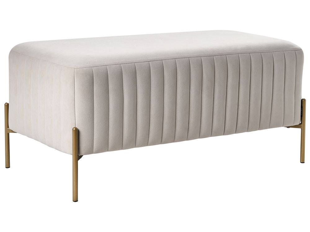 Upholstered Bench UTAH Velvet Beige