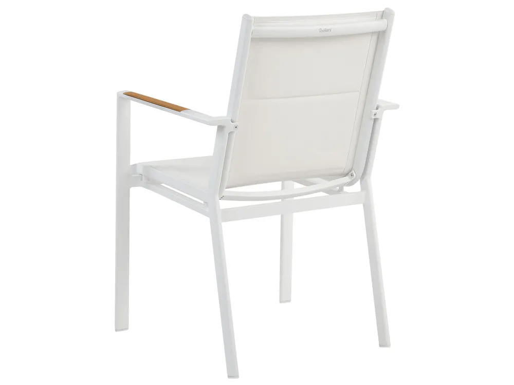 Garden Dining Set 4 Seater MALETTO/BUSSETO Metal White_923136