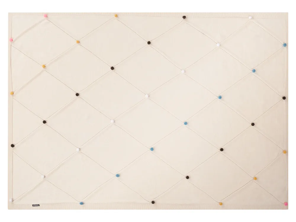 Kuscheldecke GAIDAR Baumwolle 130 x 170 cm Beige_941688