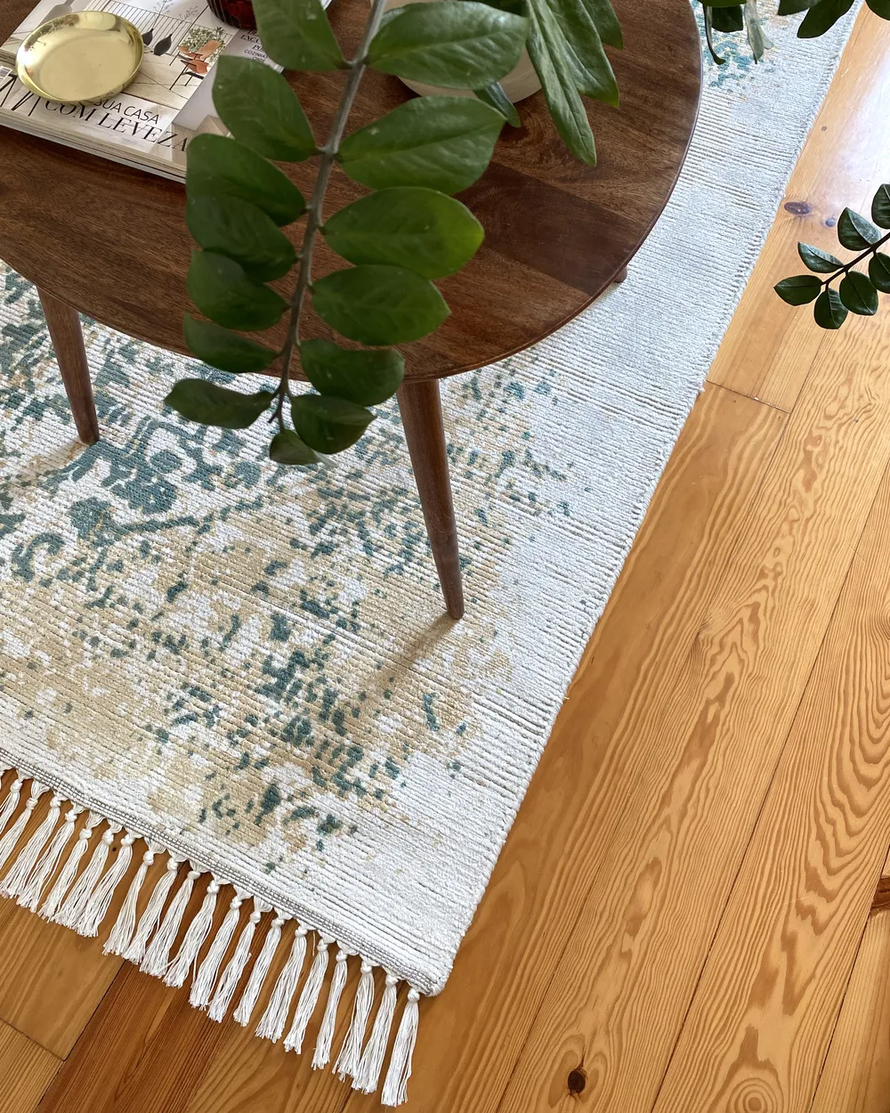Rug BOYALI Light Beige 160 x 230 cm Viscose_940030