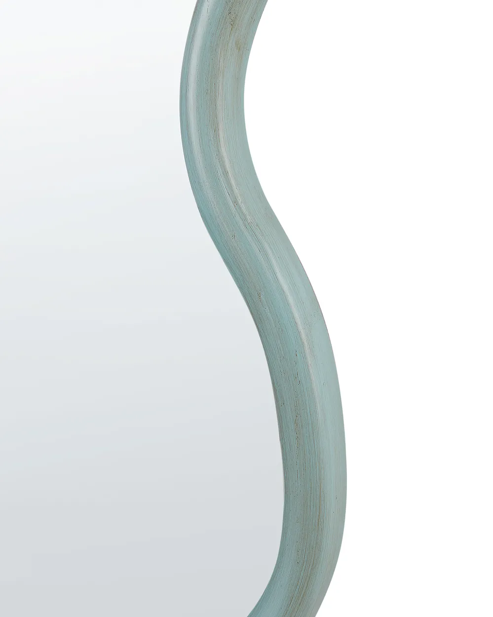 Wandspiegel RONNET 60 cm 90 cm Paulownia-Holz Hellblau_914840