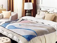 Kuscheldecke YALADI Stoff 130 x 170 cm Bunt_1179906