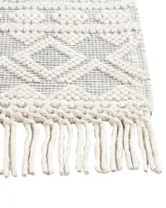 Teppich SOLHAN Grau Beige 200 x 300 cm Wolle_855617