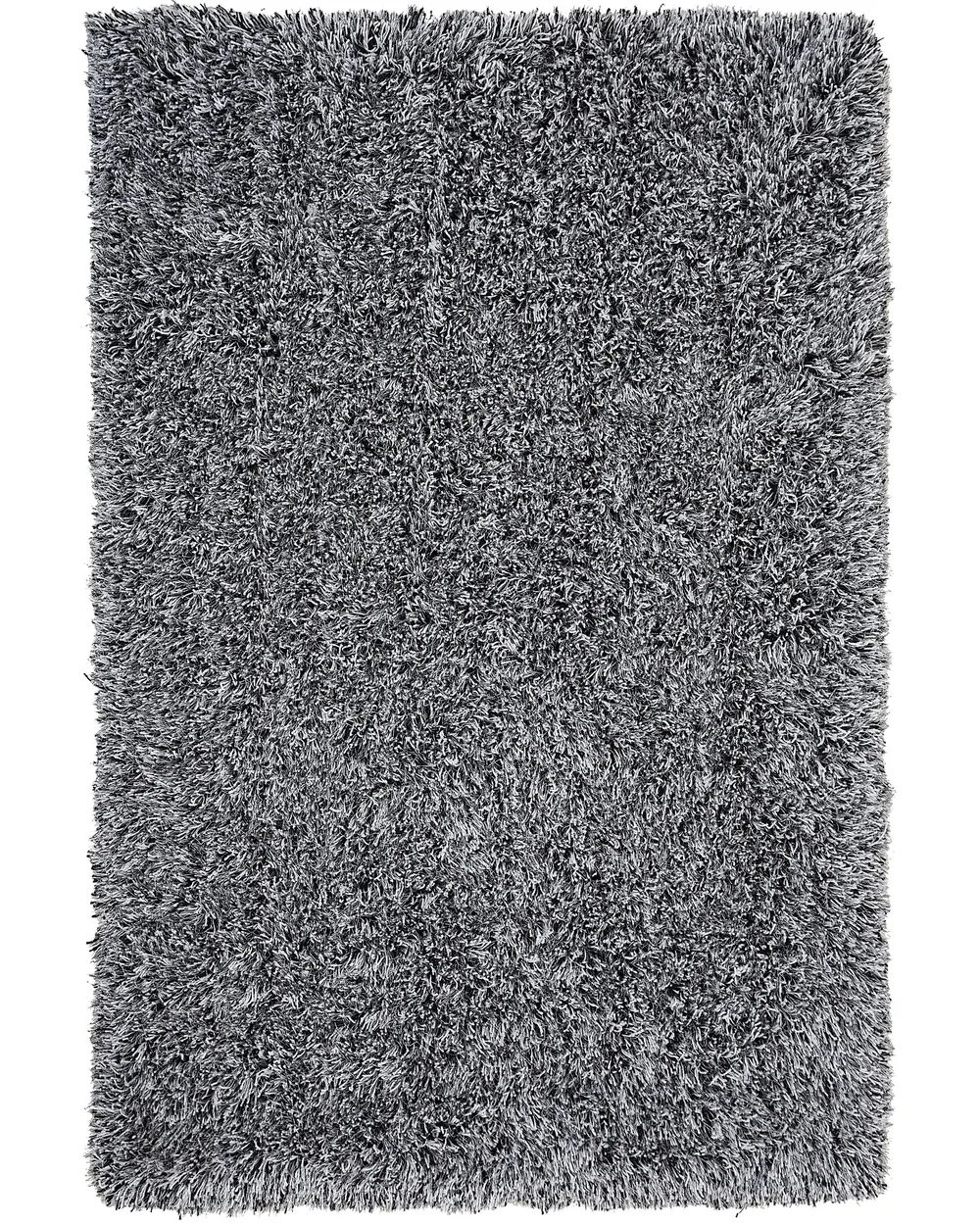 Zottelteppich CIDE Schwarz / Weiß 140 x 200 cm