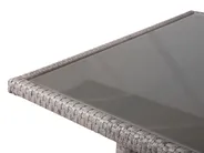 Gartentisch VITERBO 145 cm 80 cm Glas Hellgrau_862751