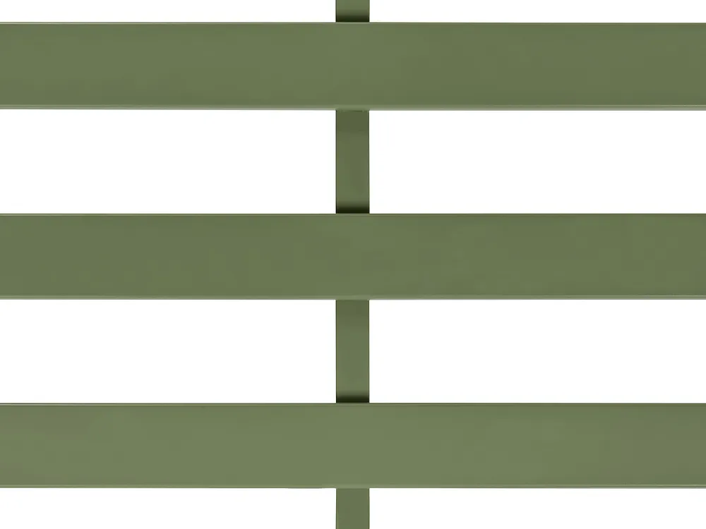 Garden Lounge Set with Table and Ottoman 3 Seater CAMEROTA  Metal Green_1156987