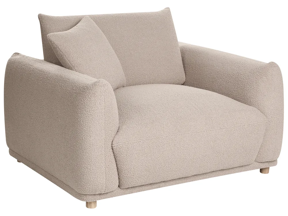 Living Room Set 5 Seater JUBEK Boucle Beige_1078445
