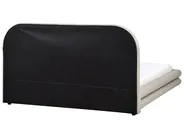 Bed Faux Linen LAVARDENS 160 x 200 cm (EU King Size) Taupe_970938