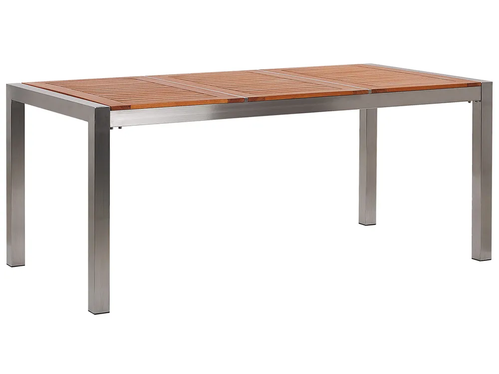 Gartentisch GROSSETO 180 cm 90 cm Eukalyptusholz Braun
