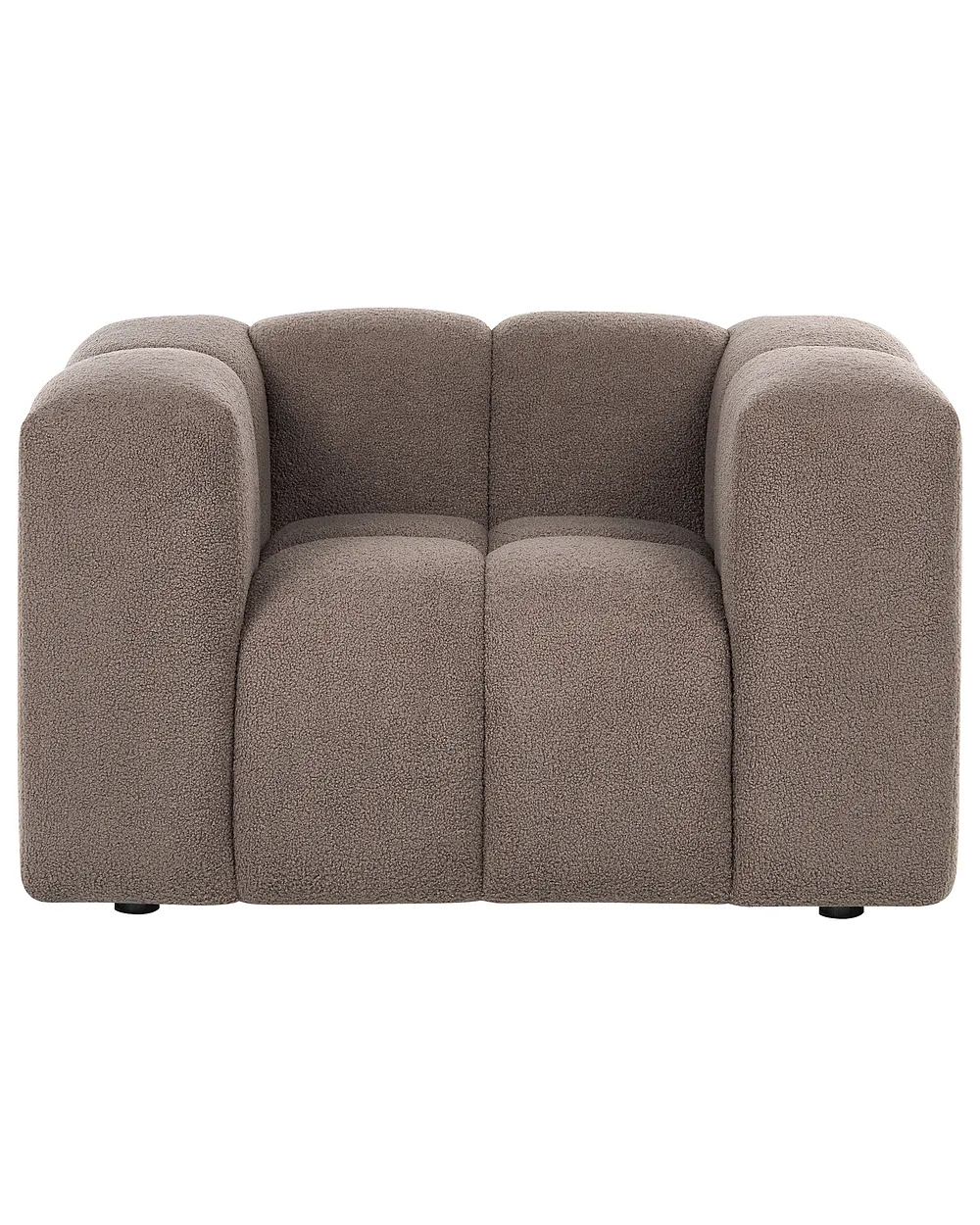 Fauteuil ANTOLA Bouclé Taupe_1161658