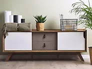 TV-Möbel ACTON Braun / Weiß_1187311