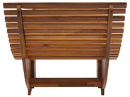 Sun Lounger with Cushion BRESCIA PREMIUM Acacia Wood Red_990703