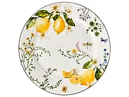 20-Piece Dinnerware Set LEMONGRASS Porcelain White/Green_1191905