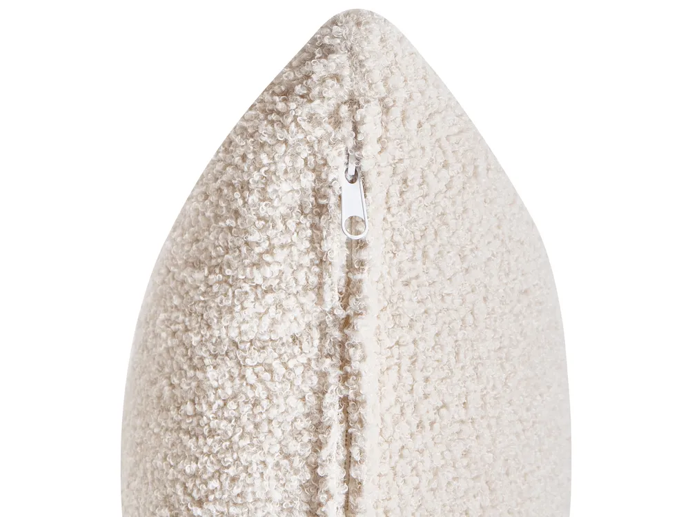 Modul Ecksofa 5-Sitzer MESNALI Bouclé Cremeweiß linksseitig_1046618