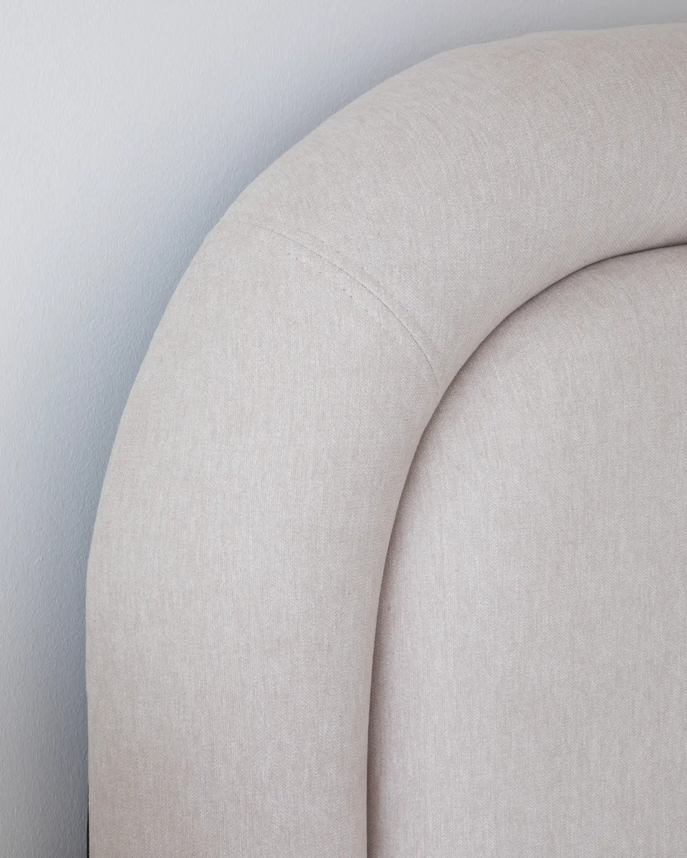 Bed Faux Linen LAVARDENS 160 x 200 cm (EU King Size) Light Beige_1020309
