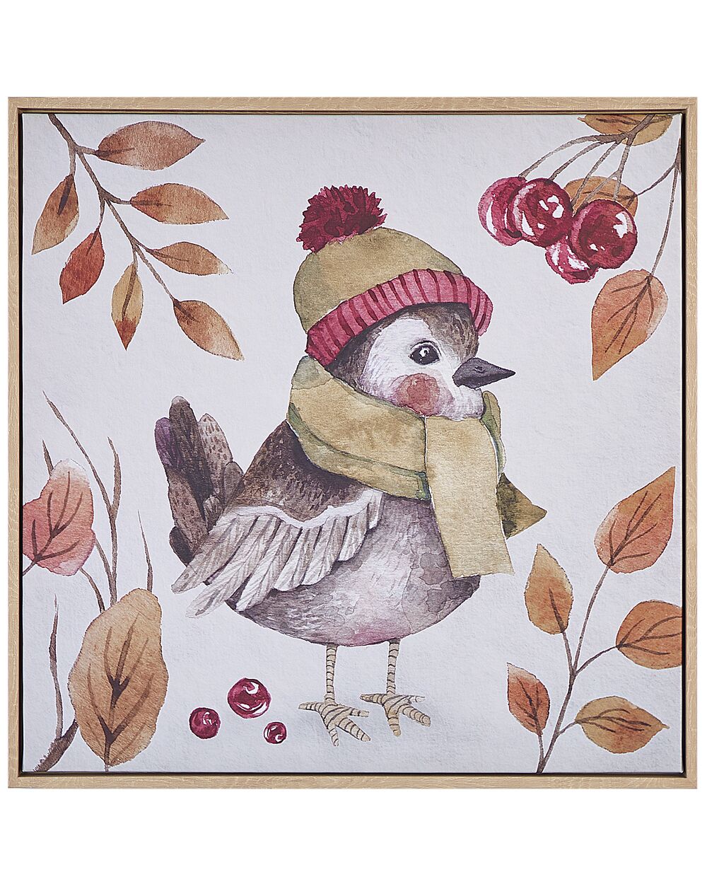 Imprimé sur toile CASTRO 63 x 63 cm Motif animal Multicolore