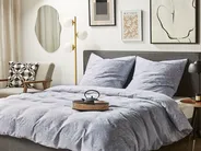 Bettwäsche-Set MORNINGSIDE 220 x 240 cm Baumwollsatin Grau_1080282