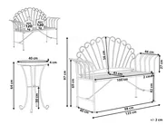 Bistro Set CAVINIA Metall Grün_1016230