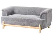 Sofa 2-Sitzer ALNOR Stoff Dunkelgrau_1009827