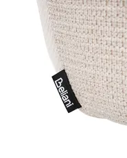 Set of 2 Dining Chairs Swivel LIKELY Fabric White_1042430