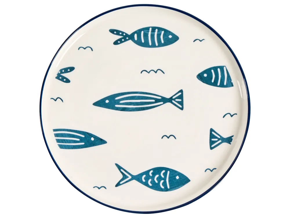 Tafelservice 16-teilig TAMARIND Porzellan Weiß / Blau_1026558