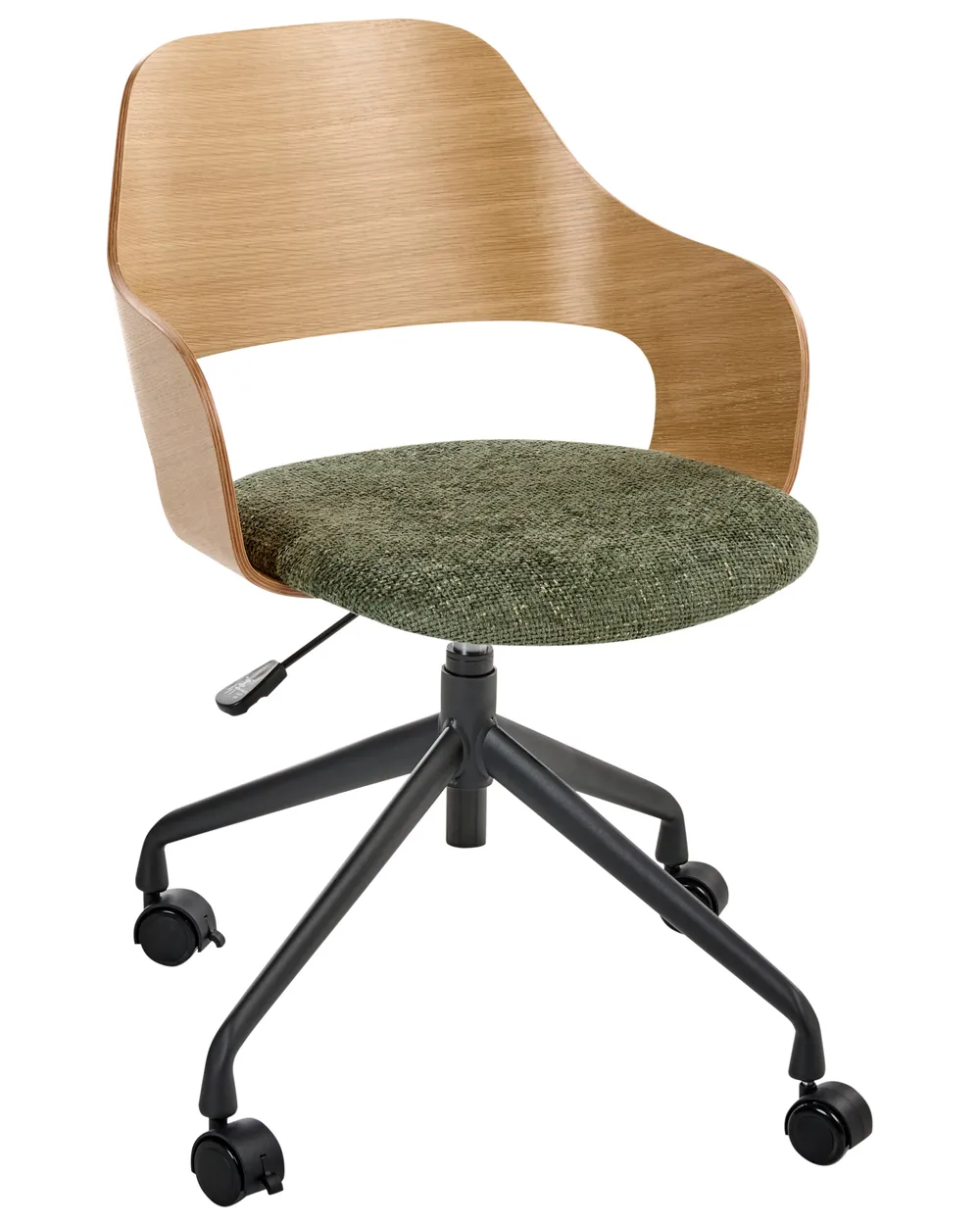 Schreibtischstuhl NOVATO Kunstleinen Grün_1049157
