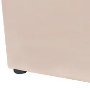 Bett mit Stauraum LUBBON Samtstoff Beige 140 x 200 cm_833513