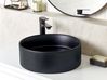 Countertop Basin TEBAR ⌀ 400 mm Ceramic Black