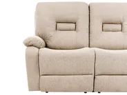 Sofa manuell verstellbar 2-Sitzer BERGEN Stoff Beige_1064860