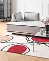 Teppich BOLAT Beige 140 x 200 cm Baumwolle