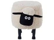 Tierhocker mit Stauraum SHEEP Schaf Stoff Hellbeige_852404
