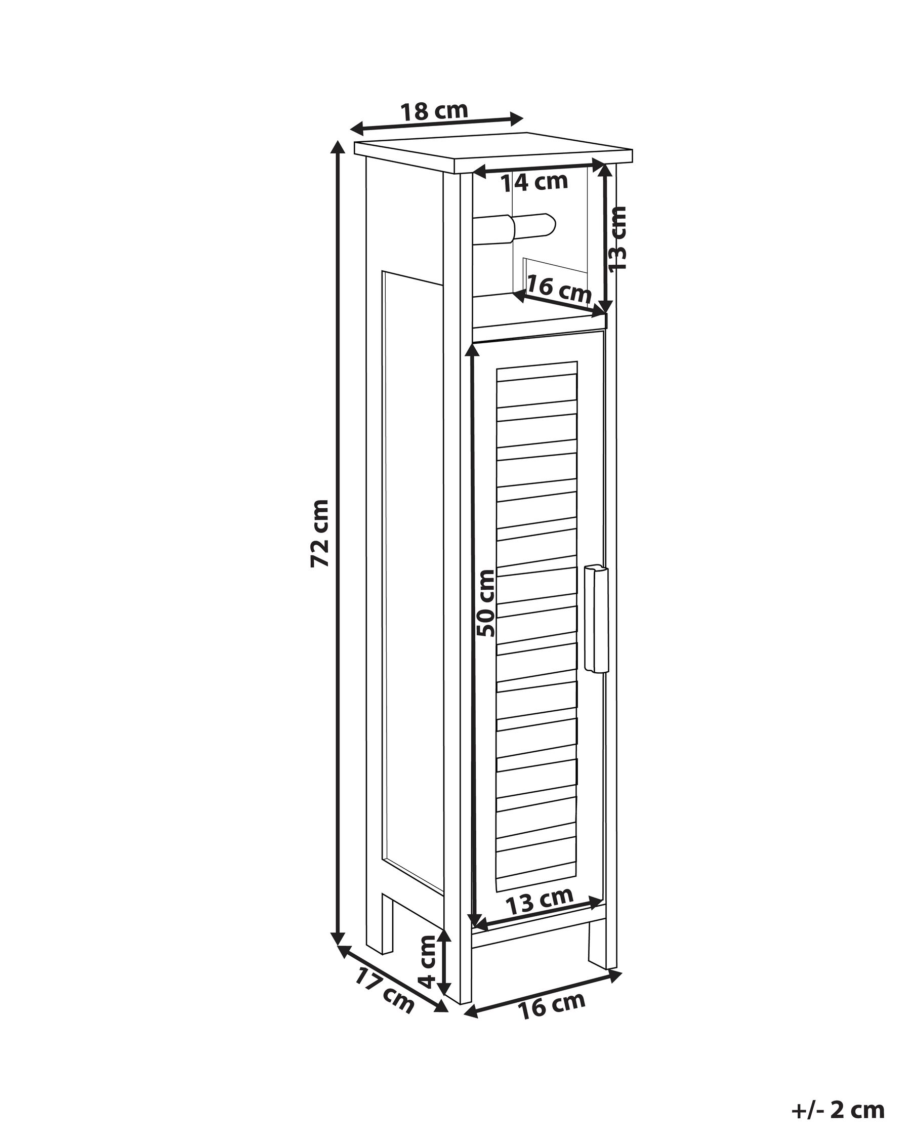 Toilettenpapier-Schrank OLATHE Bambusholz Hellbraun_926863