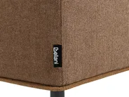 Corner Sofa 3 Seater SATER Fabric Brown Left Hand_1019348