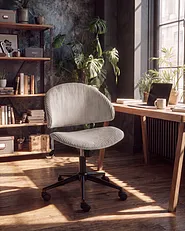 Bürostuhl KIANA Cord Taupe_1150939