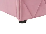 Bett mit Stauraum ROCHEFORT Samtstoff Rosa 180 x 200 cm_857456