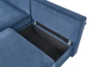 Modular Corner Sofa NERBO Fabric Blue Right Hand_1034986