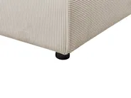Corner Sofa Bed 3 Seater ABACKA Corduroy Beige Right Hand_896794