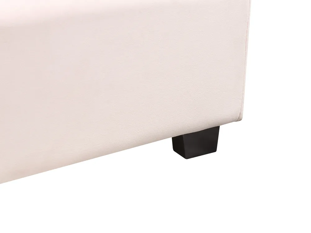 Wasserbett Samtstoff VINCENNES 140 x 200 cm Pastellrosa_974347