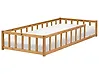 Kinderbett Kiefernholz MEYMAC 90 x 200 cm Braun