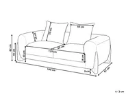 Sofa 2 Seater VINLIDEN Boucle Brown_1048490