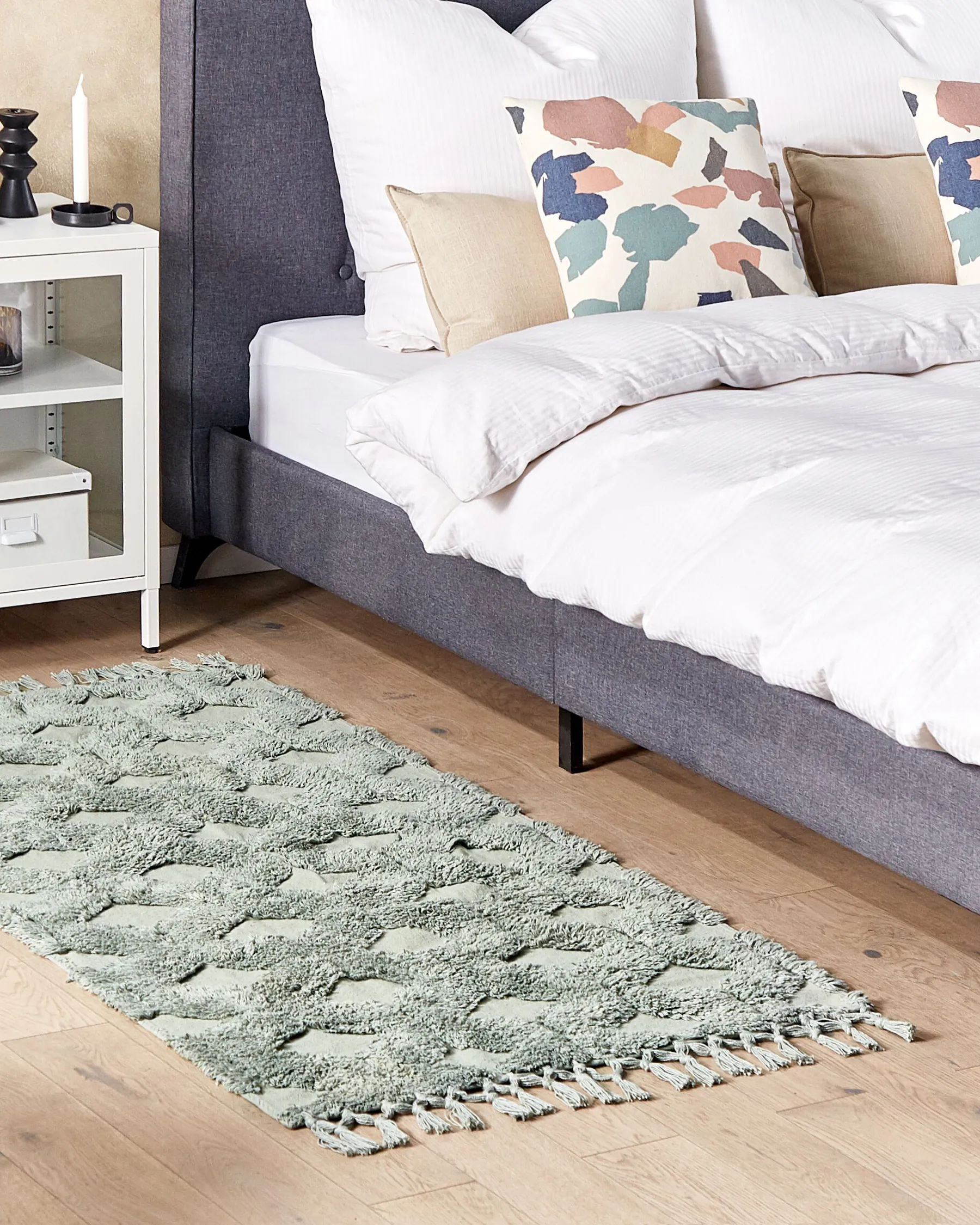Rug KARS Green 80 x 150 cm Cotton_840533