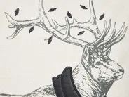 Dekokissen 2er Set SVEN 45 x 45 cm Schwarz Weihnachtsmotiv_814110