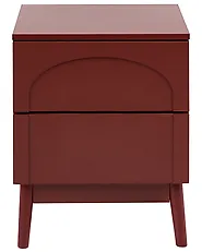 2 Drawer Bedside Table BOULIA Burgundy_1169422