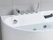 Whirlwanne SAYULA 170 x 80 cm Weiß linksseitig_1029506