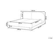 Bed Boucle BAYEL 180 x 200 cm (EU Super King) Off-White_1056402