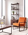 Sessel DELARY Samtstoff Orange