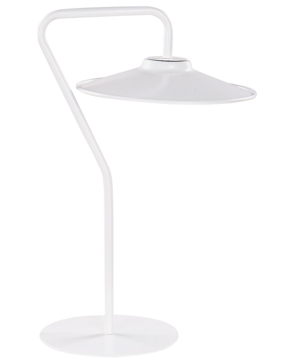 LED Tischlampe GALETTI Metall Weiß