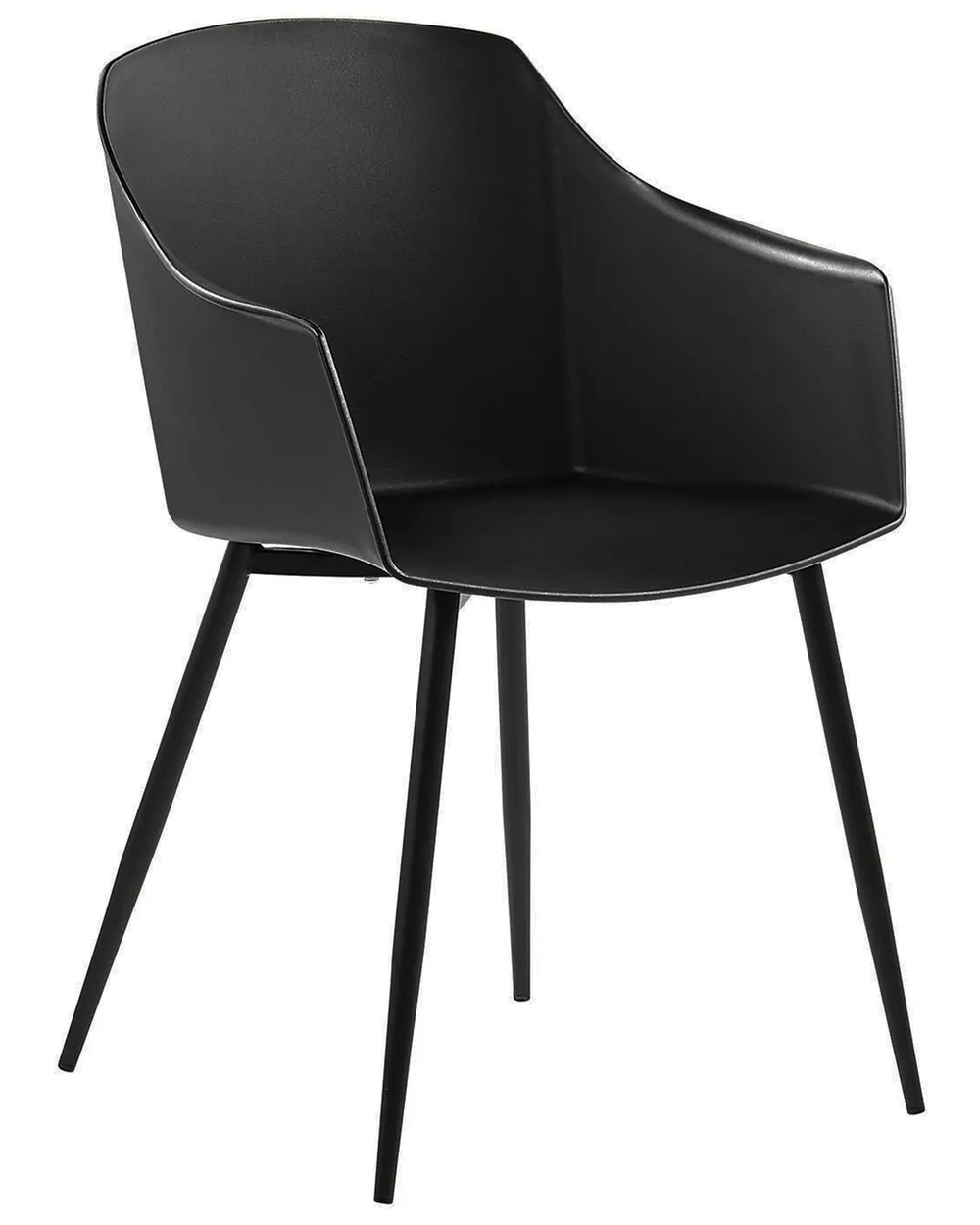 Set of 2 Dining Chairs FONDA Black_775267