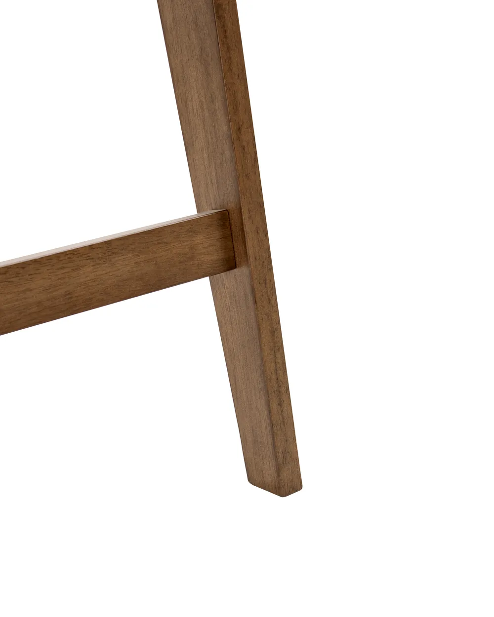 Set of 2 Bar Chairs AVA Wood Brown/ Light Beige_1060610