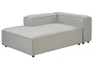 Rechtsseitige Chaiselongue ARDAL Stoff Hellgrau_949459